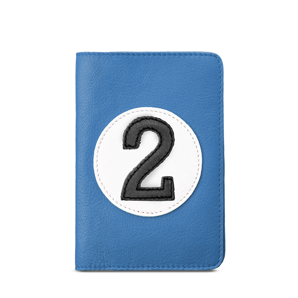 ETUI PASSEPORT BLEU ROI CHIFFRE 2