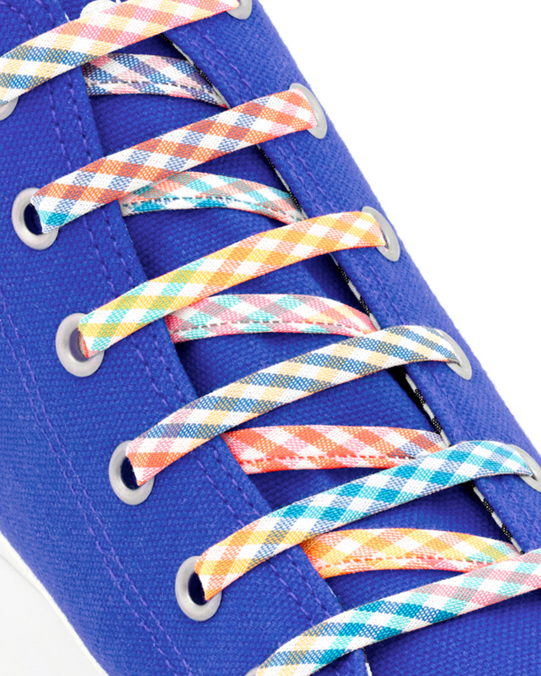 LACETS LINDY VICHY MULTICOLORS - 120cm