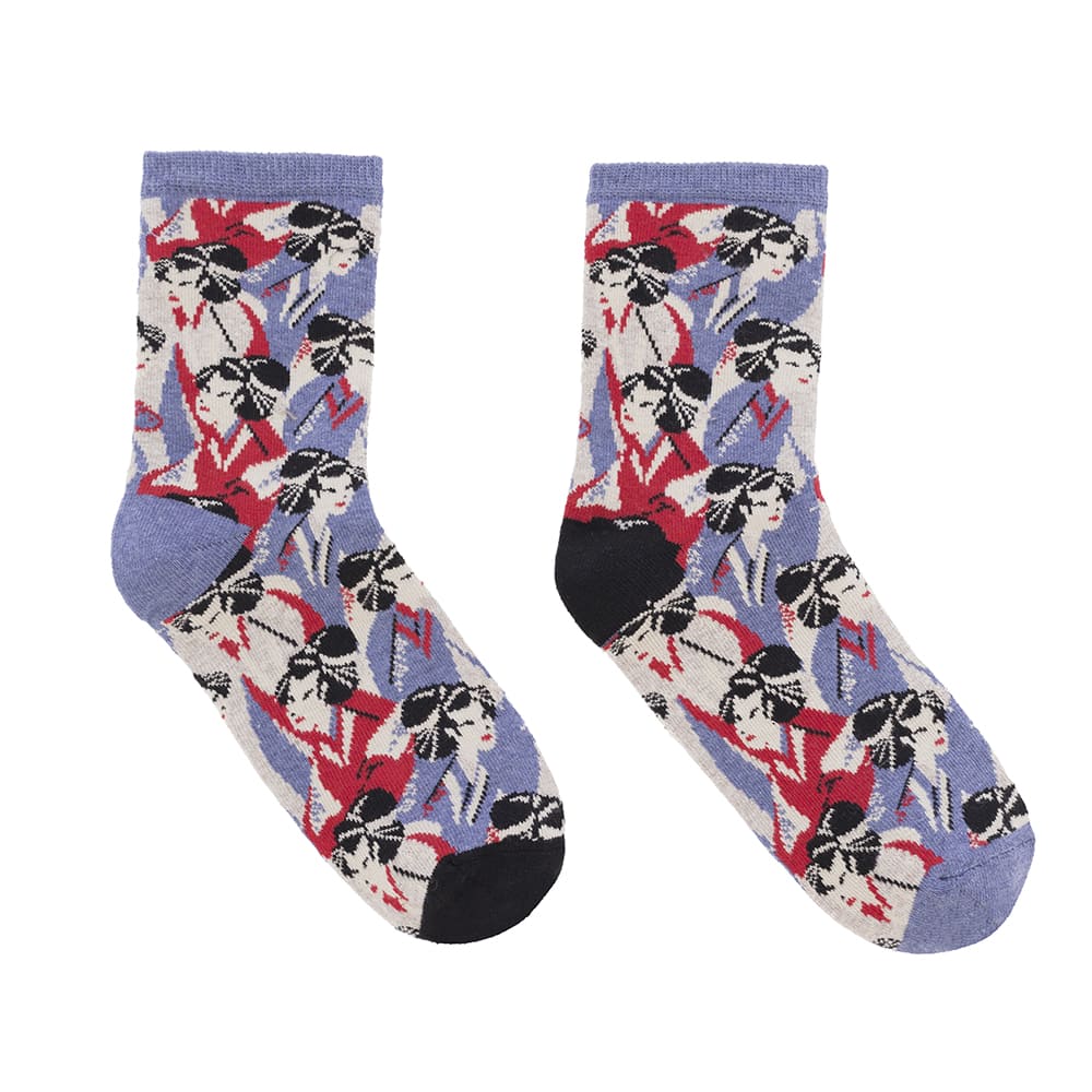 CHAUSSETTES GEISHAS - BLEU