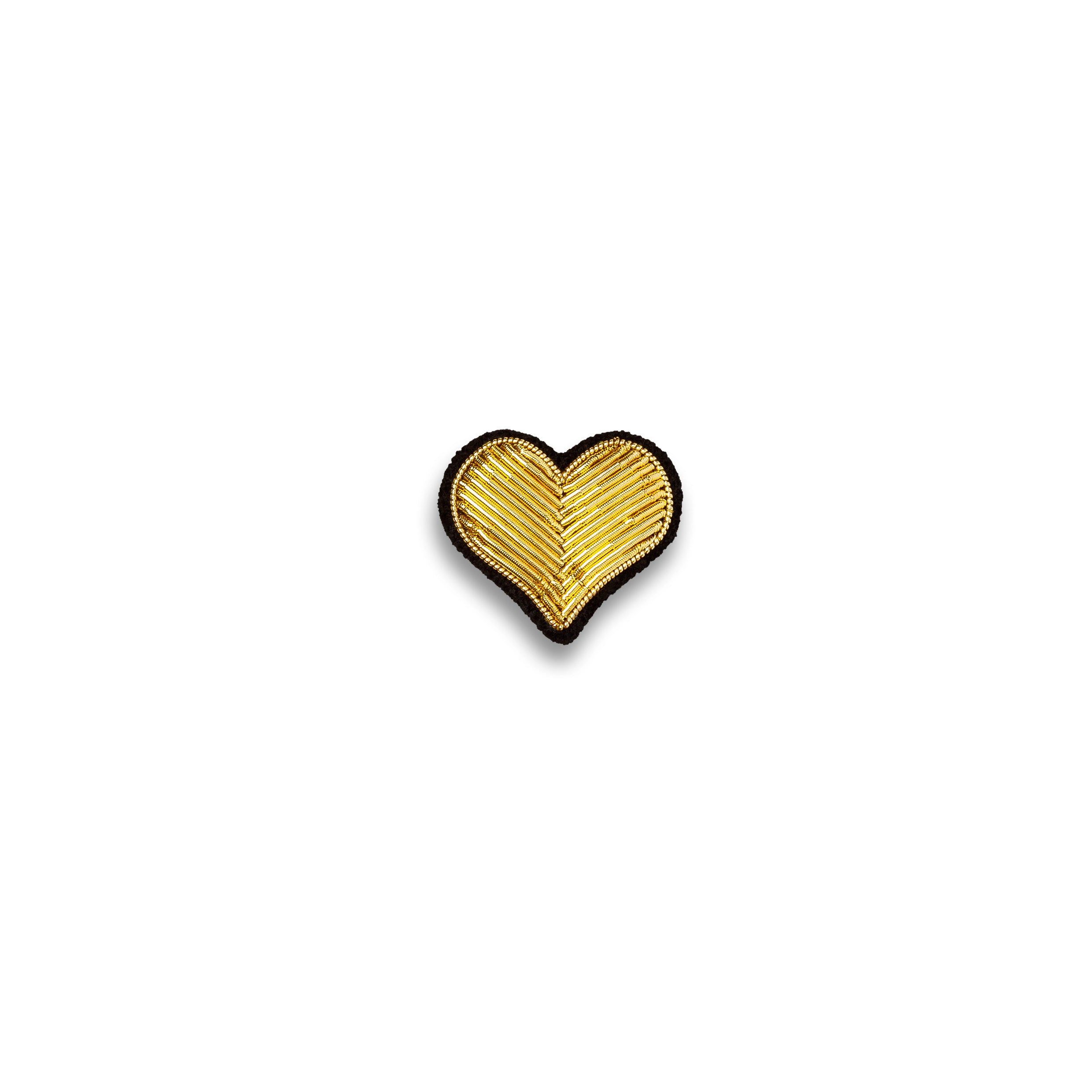 BROCHE COEUR DORE
