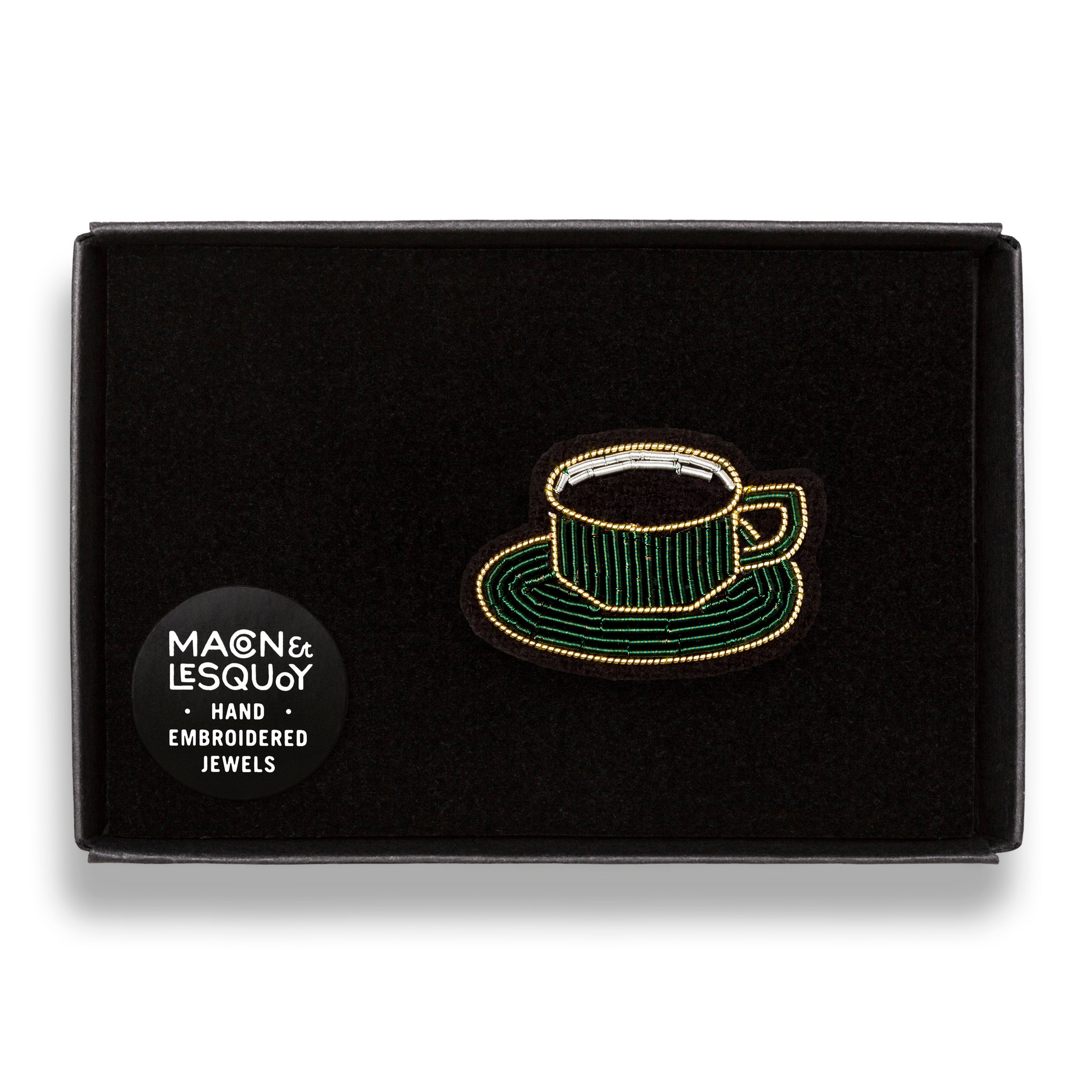 BROCHE TASSE A CAFE