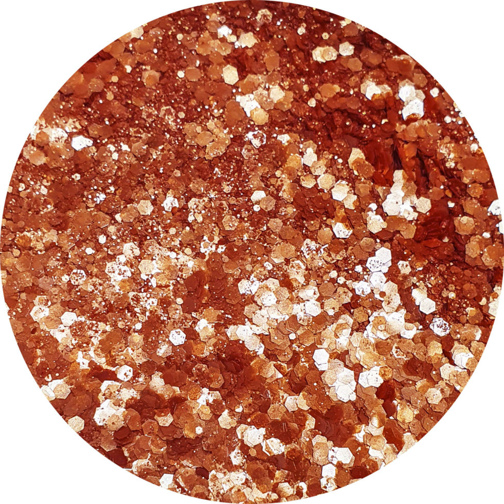 Pot de 5ml de paillettes cuivrées