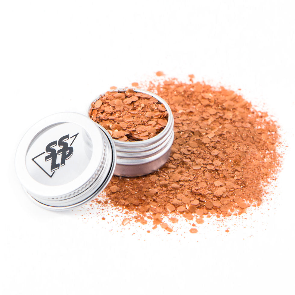 Pot de 5ml de paillettes cuivrées